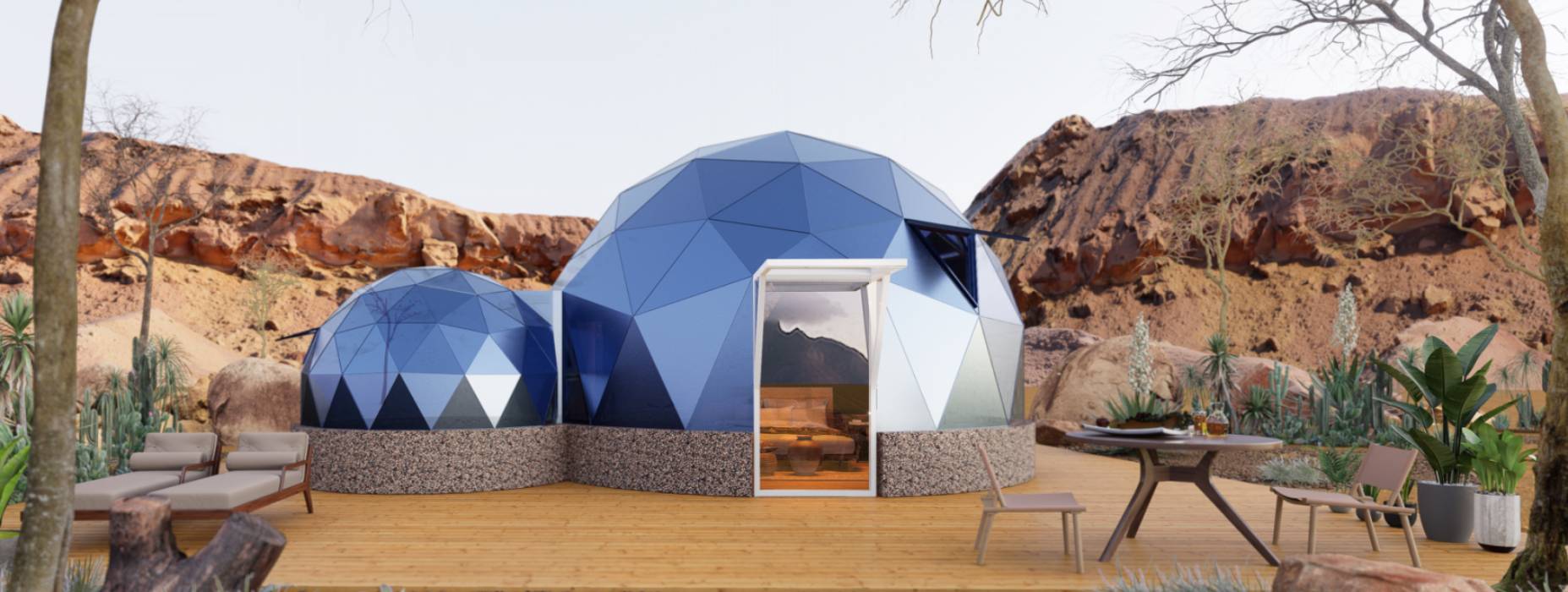 兴化市球形智能光伏玻璃星空房